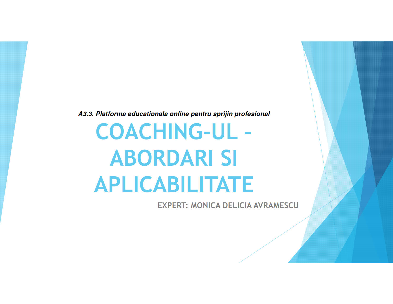 A3.3 IULIE COACHING UL COGNITIV COMPORTAMENTAL AVRAMESCU 1