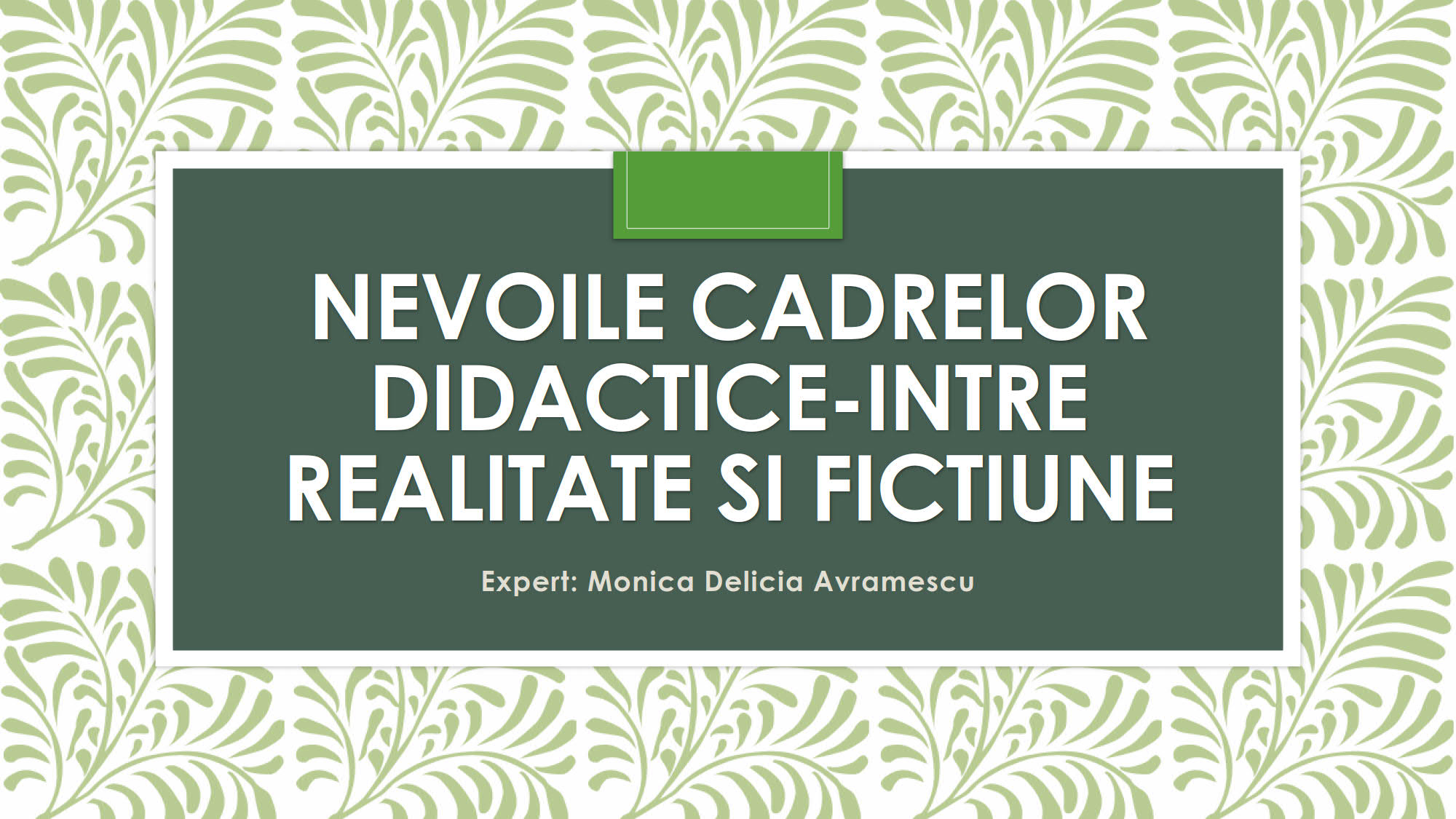 A3.3 Resurse educationale pentru sustinerea educatiei incluzive de calitate Avramescu 1